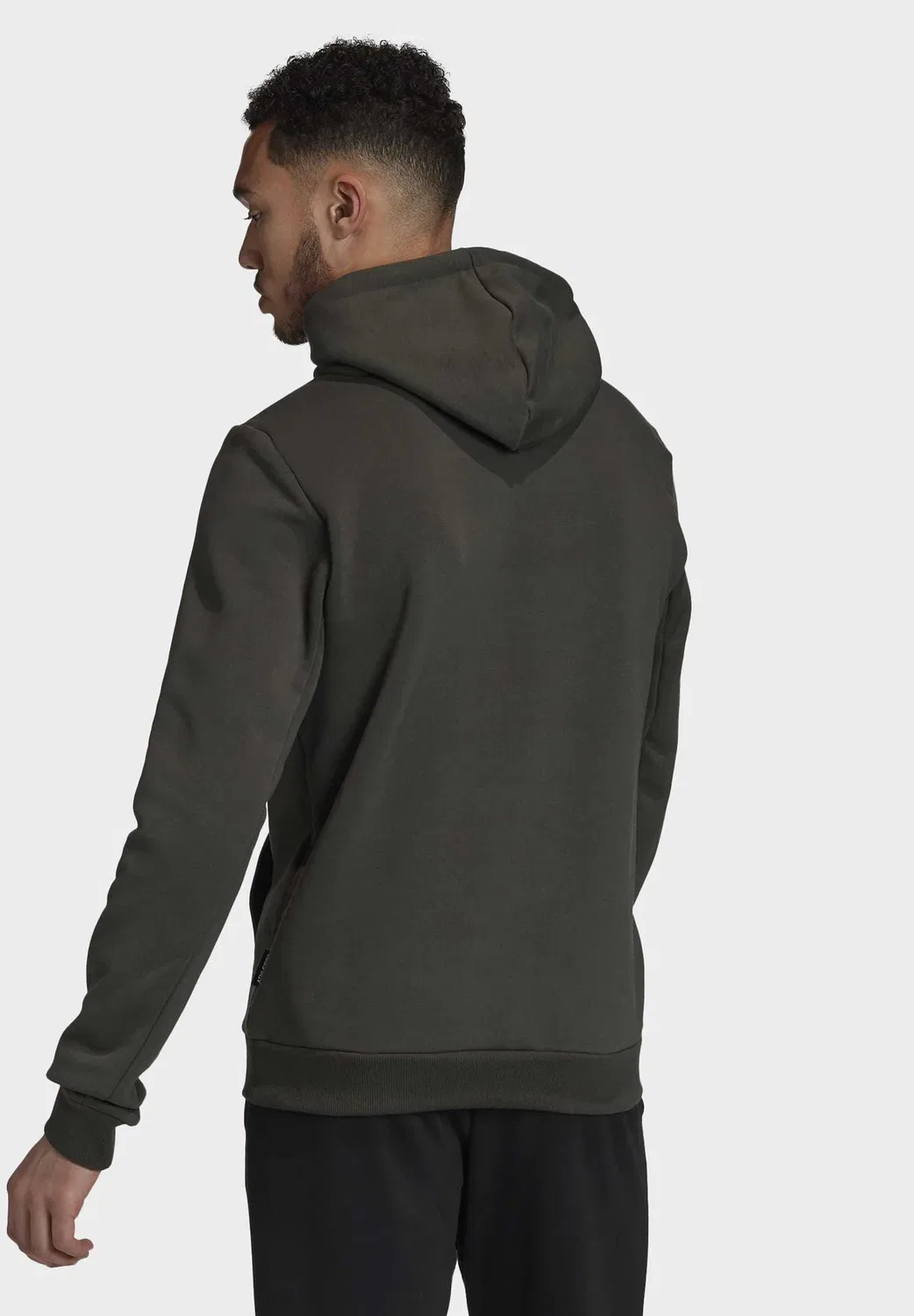 Толстовка с флисовой подкладкой и эмблемой спортивной команды - худи Adidas Performance, Green — фото 2