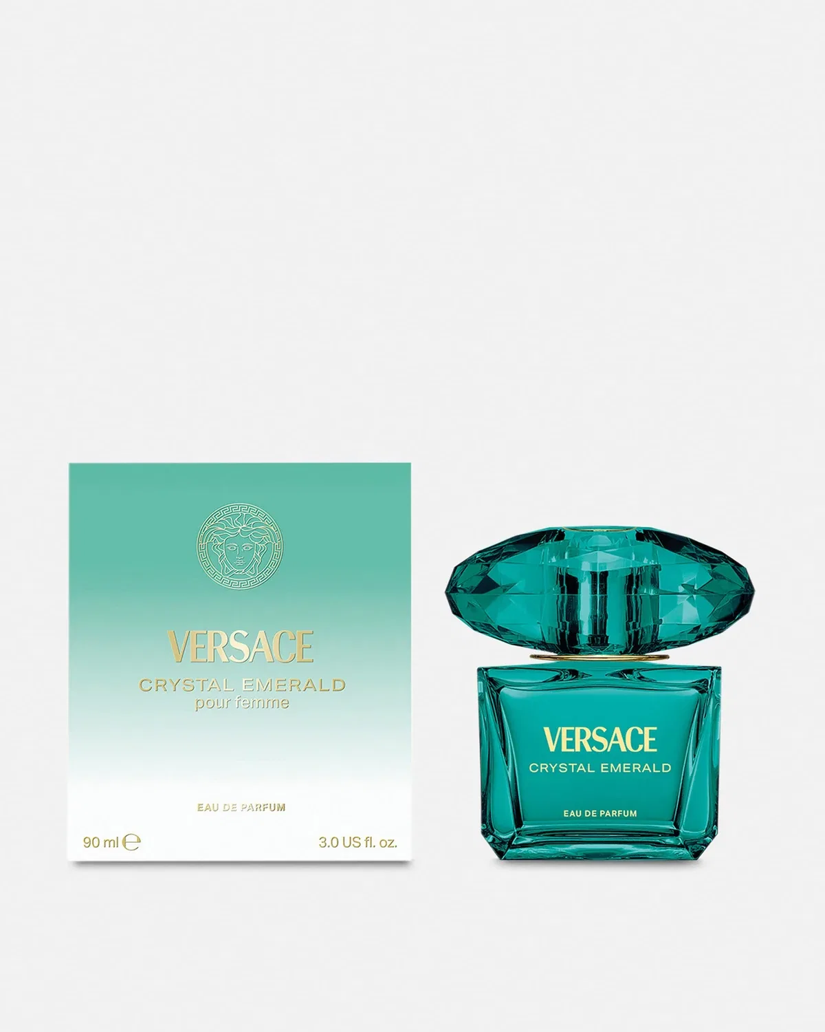 Парфюмерная вода 90 мл Crystal Emerald, Versace, зеленый — фото 2