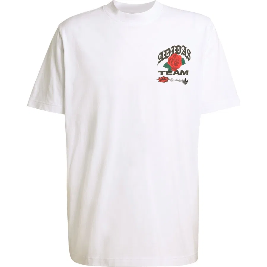 Футболка с принтом Graphics Roses adidas Originals, Белый — фото 3