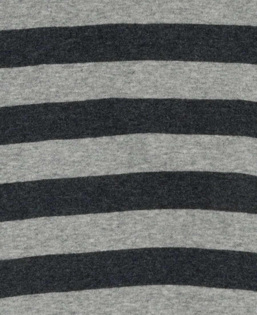 Детская пижама с ножками в полоску, модель Matching Family Leveret, Light & Dark Grey Stripes — фото 3