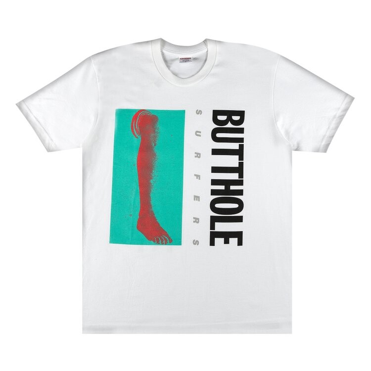 

Футболка Supreme x Butthole Surfers Leg Tee 'White', белый