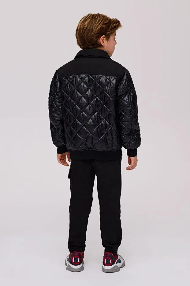 Детское пальто для девочек с длинным рукавом Bikkembergs, Black — фото 4