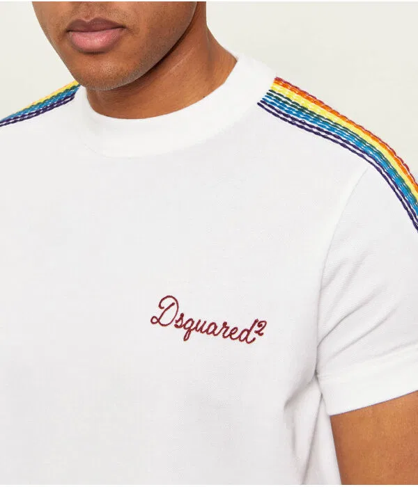 Мужская футболка с круглым вырезом Dsquared2, белый — фото 4
