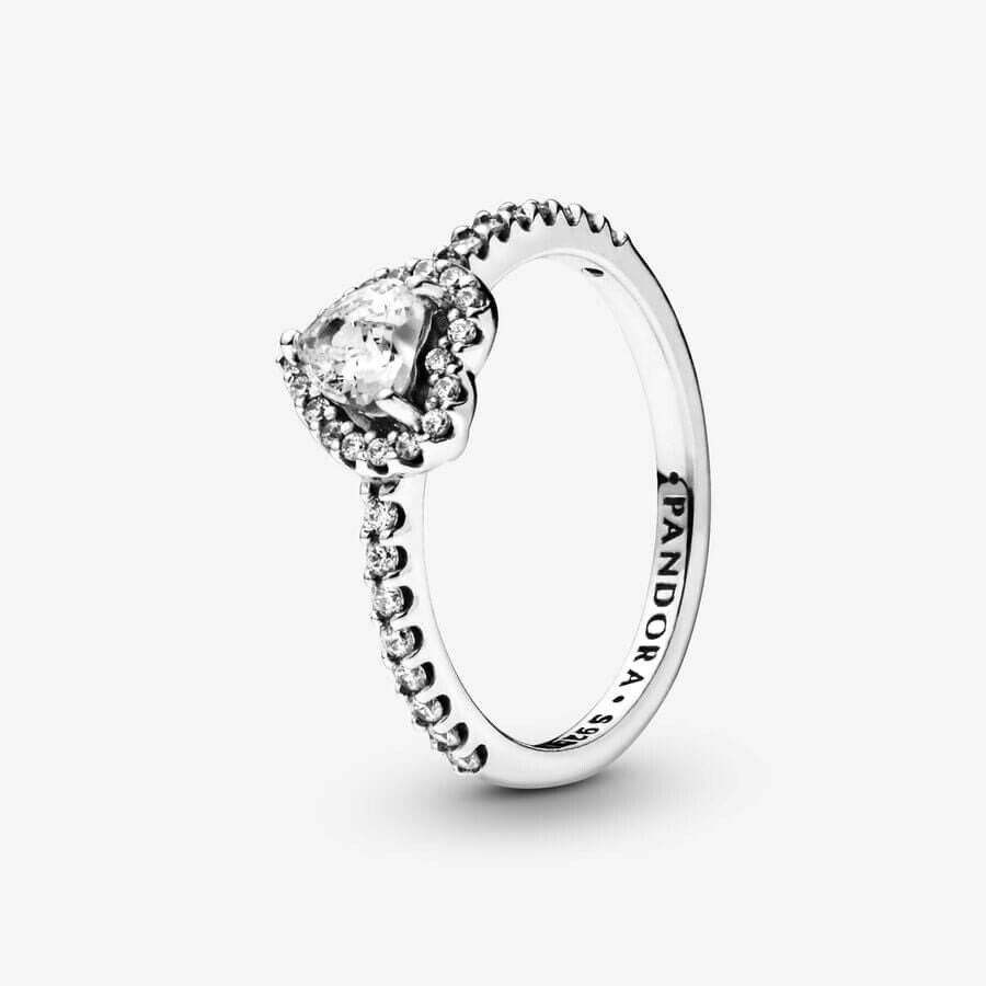 

Кольцо Pandora Timeless Elevated Heart, серебро