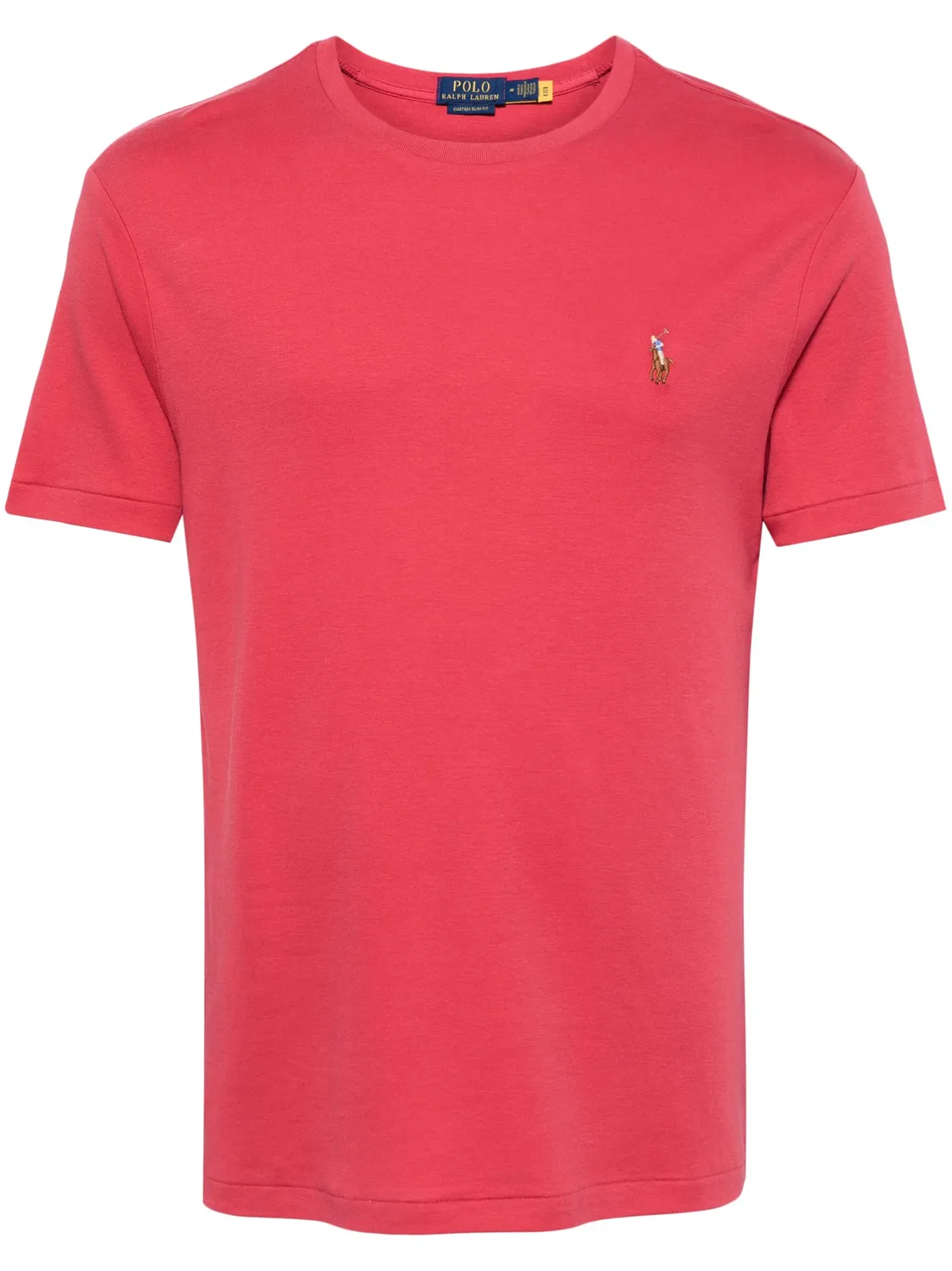 Футболка Polo Pony хлопковая красная Polo Ralph Lauren, красный