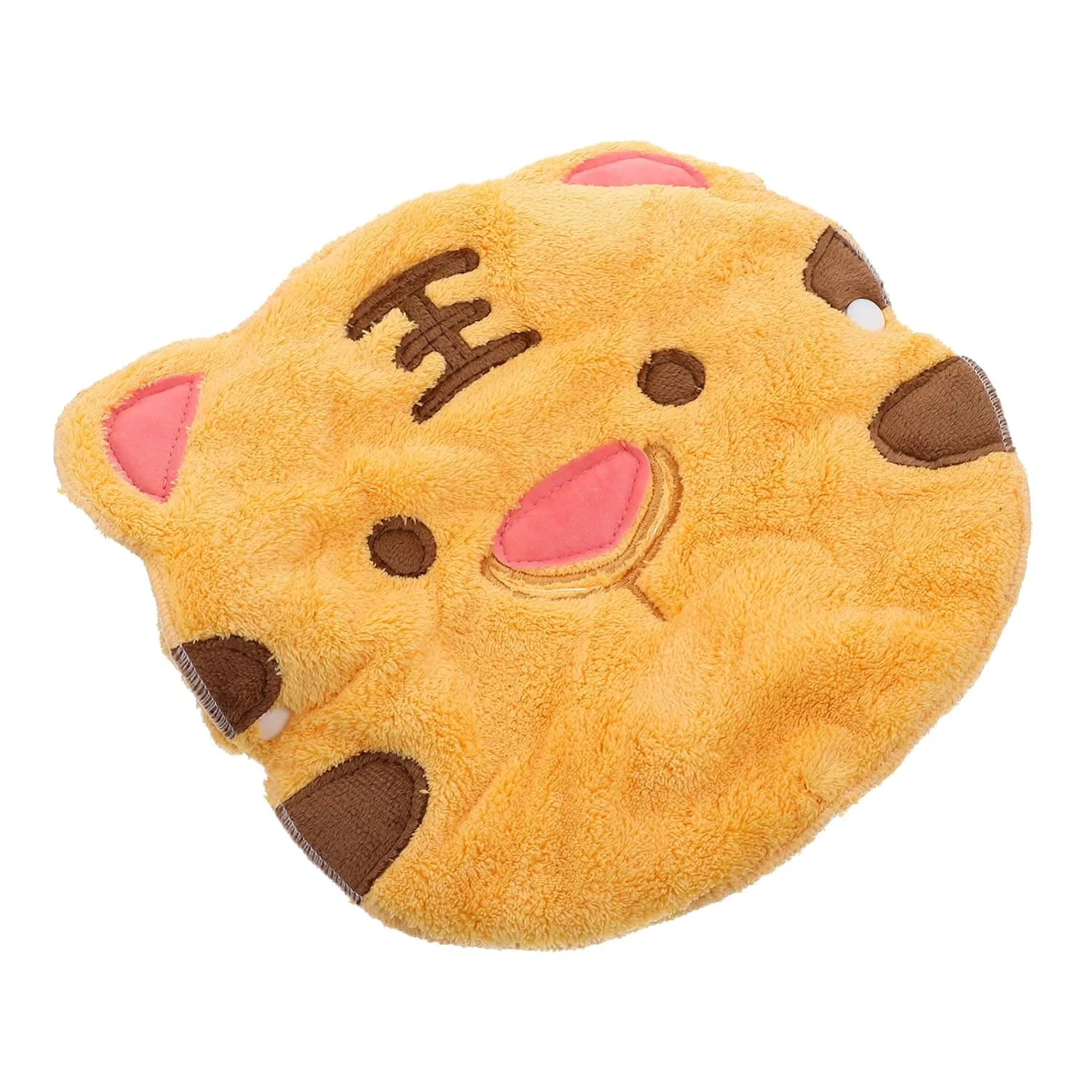 Салфетка для лица многоразовая FOMIYES, Тигровый дизайн, 23.5x21 см, Желтый