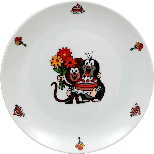 Тарелка плоская детская 21 см с принтом Maulwurf and Cake, Thun 1794