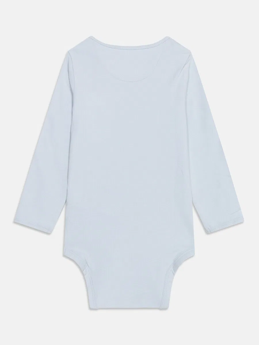 Комбинезон/боди Calvin Klein Jeans пастельно-голубого цвета — фото 2
