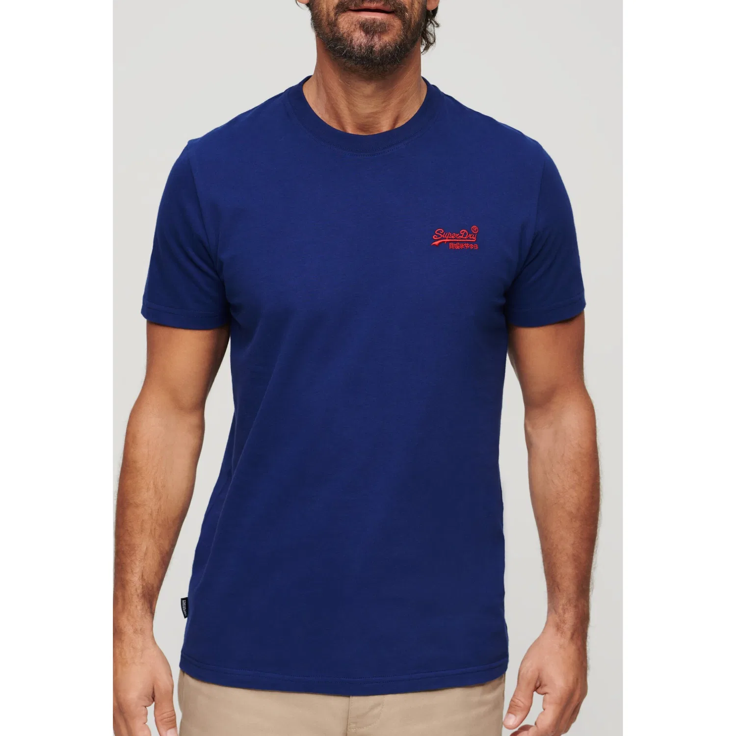 Детская хлопковая футболка с логотипом Superdry, Supermarine — фото 2
