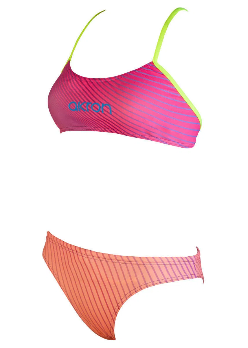 Детское бикини для девочек с UV-защитой Belari Akron, Rosa Fluoreszierendes Korallenorange — фото 3
