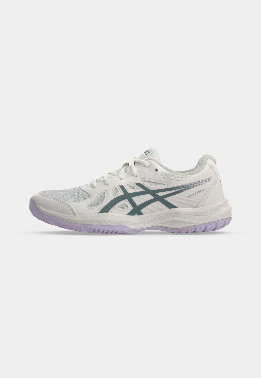 Унисекс гандбольные кроссовки Upcourt Asics, White/Foggy Teal — фото 2