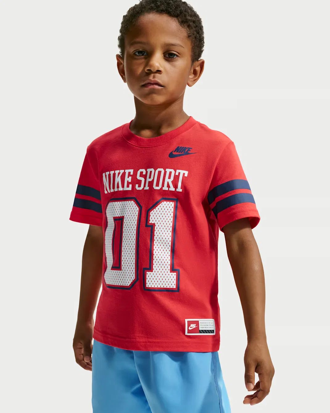 Детская футболка для перерыва матча Nike, University Red