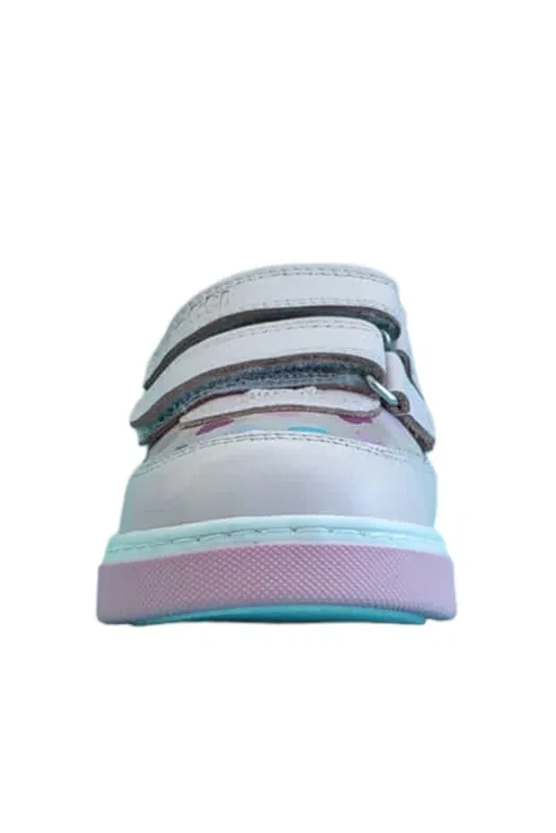 Детские кроссовки для девочек кожаные Motti Kids Club, Pink Colored Leather — фото 4