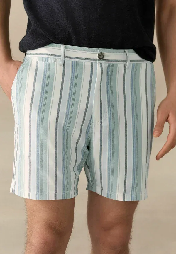 Шорты хлопковые Striped Next, mint green, зеленый
