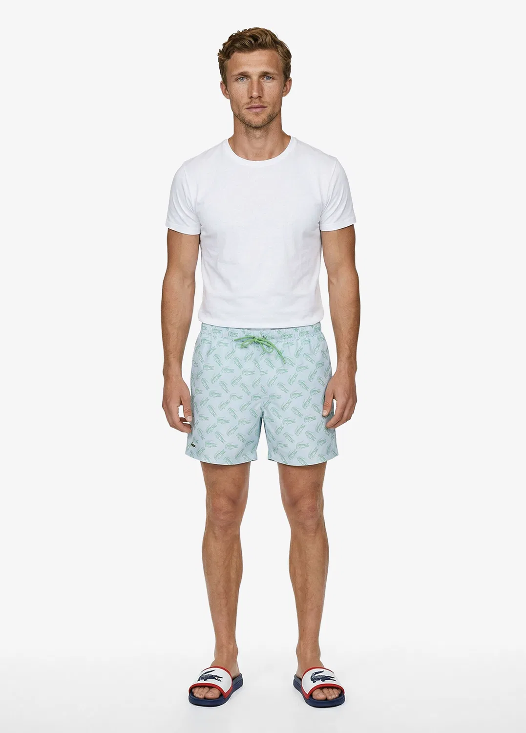Шорты пляжные Lacoste, синий