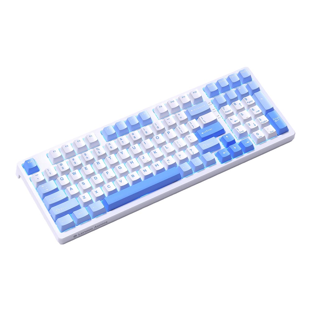 

Механическая клавиатура Lenovo Aurora GK10, Blue Switch, Sky Blue, английская раскладка