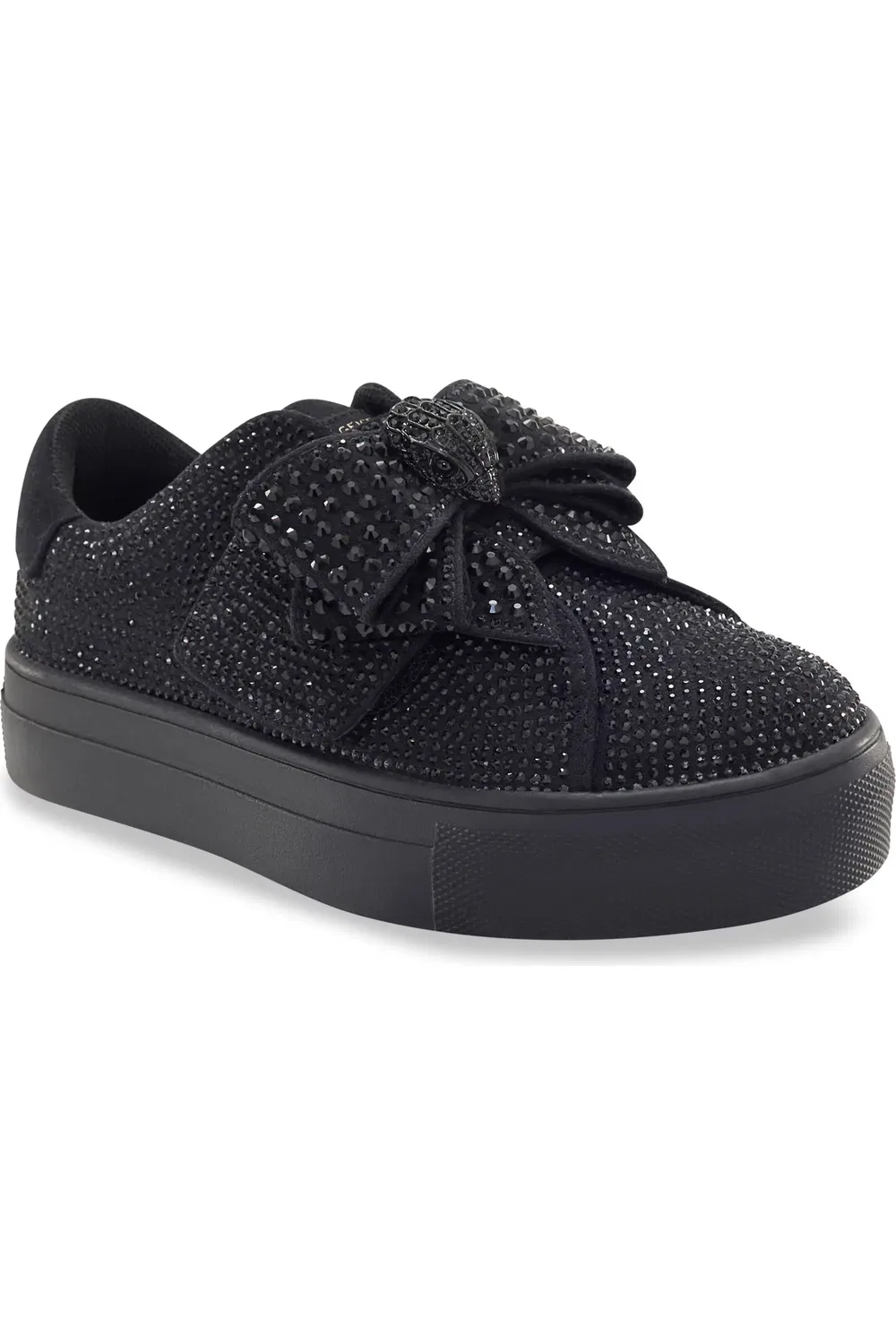Детские кроссовки с блестками Mini Laney Bow Kurt Geiger London, черный