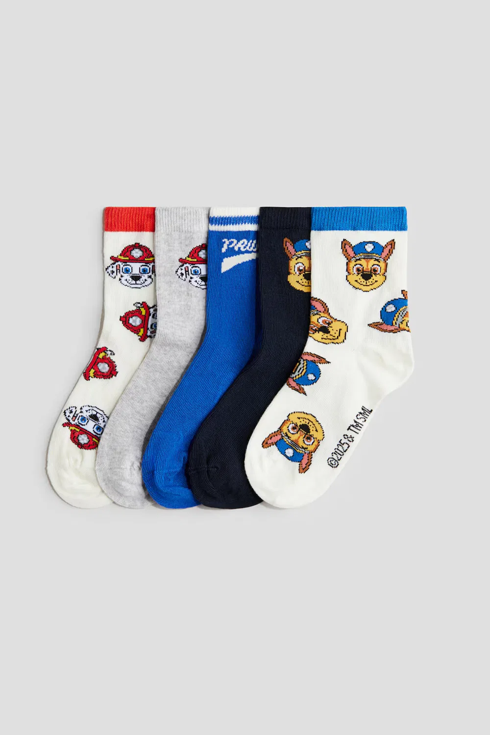 Набор из 5 пар носков с рисунком H&M, Blau/Paw Patrol