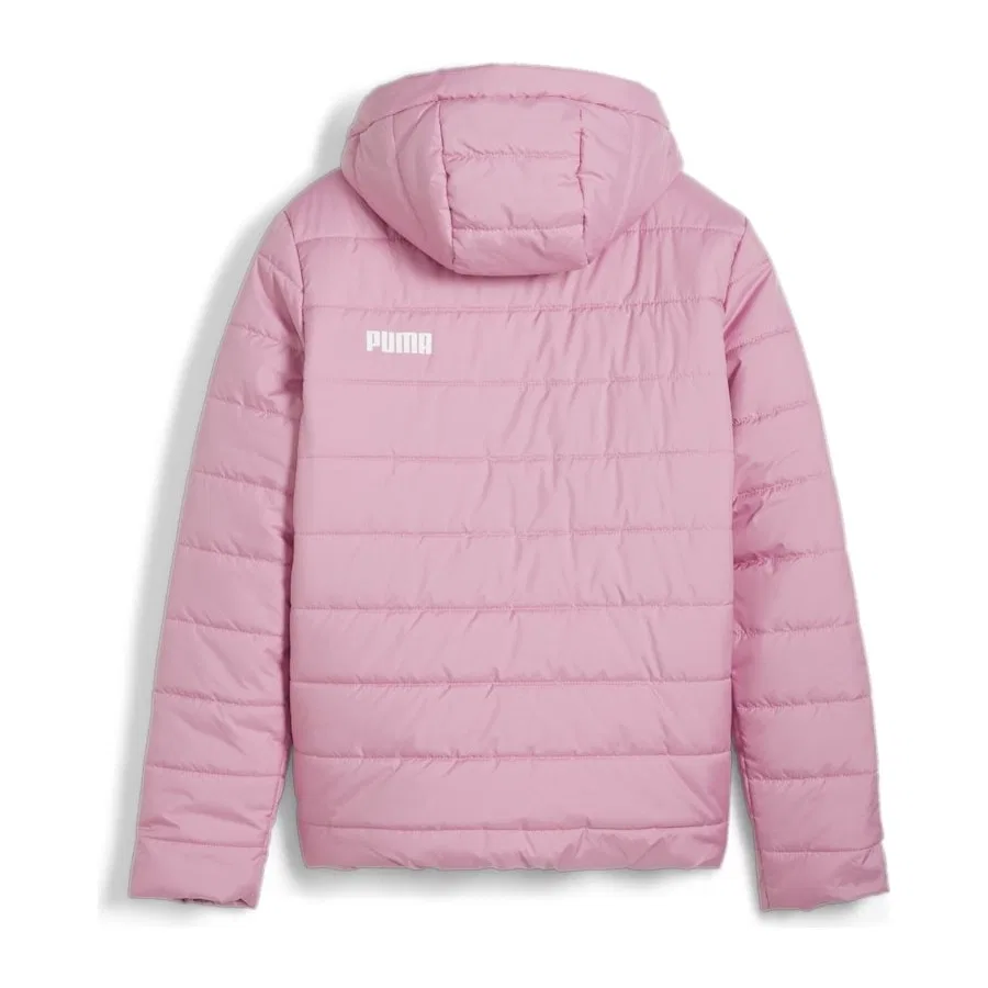 Детский утепленный пуховик с капюшоном Ess Hooded Padded Mont Puma, Розовый — фото 2