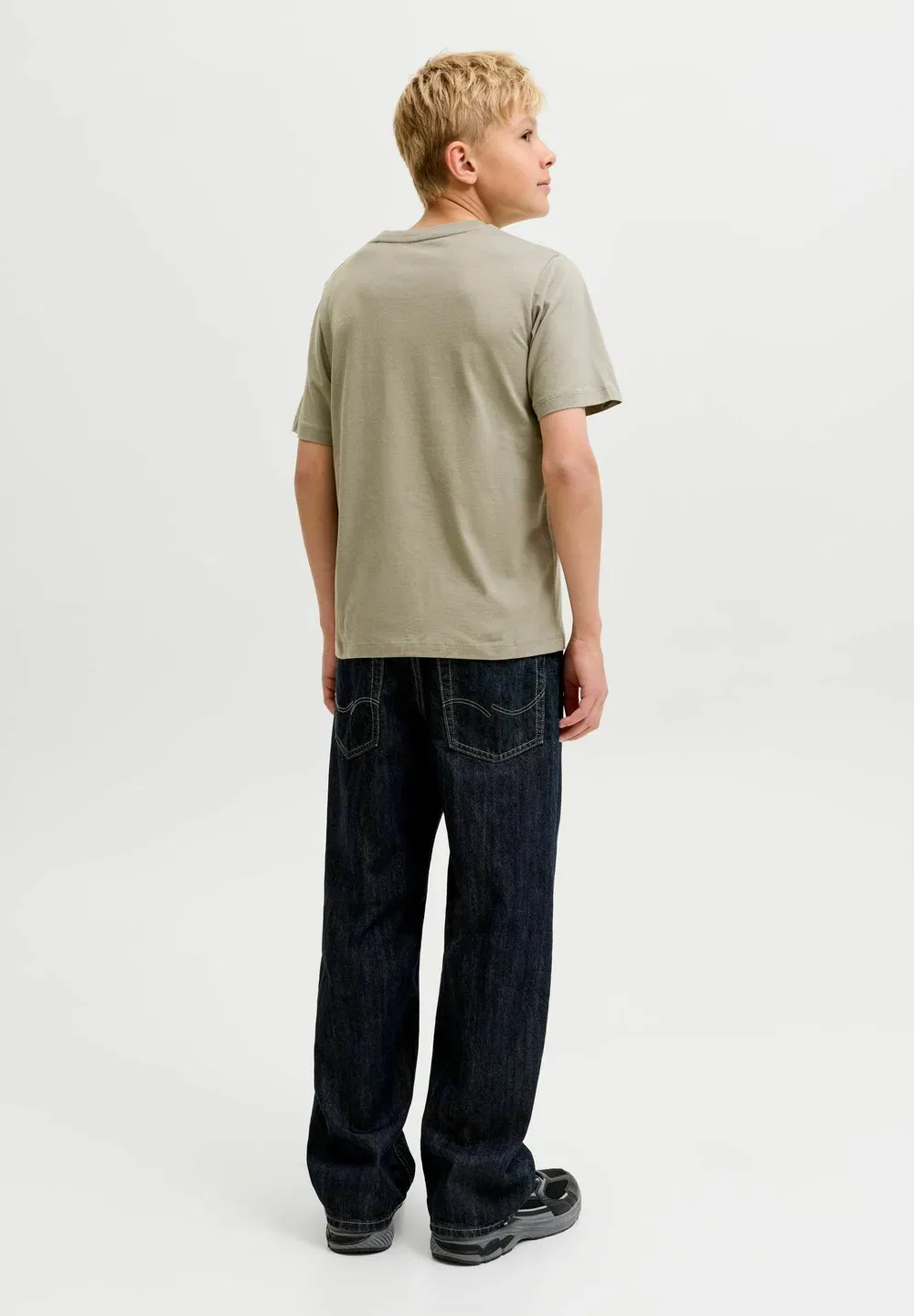 Футболка с принтом в горошек Jcofusion ss cn sn jnr - футболка с принтом Jack & Jones Junior, Vetiver — фото 3