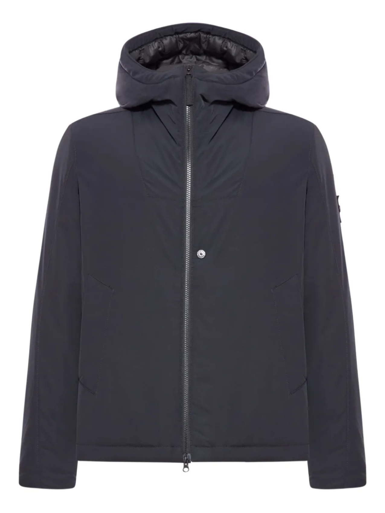 

Утепленная куртка с капюшоном Stone Island, черный