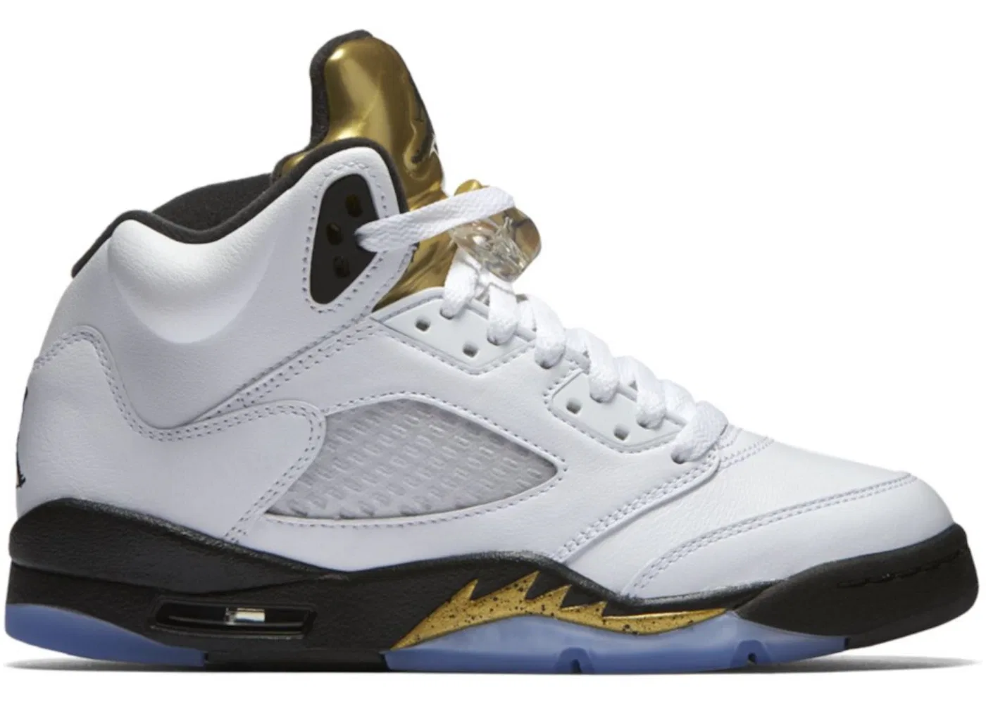 Детские кроссовки Lifestyle Jordan 5 Retro Jordan, White/Black-Metallic Gold Coin