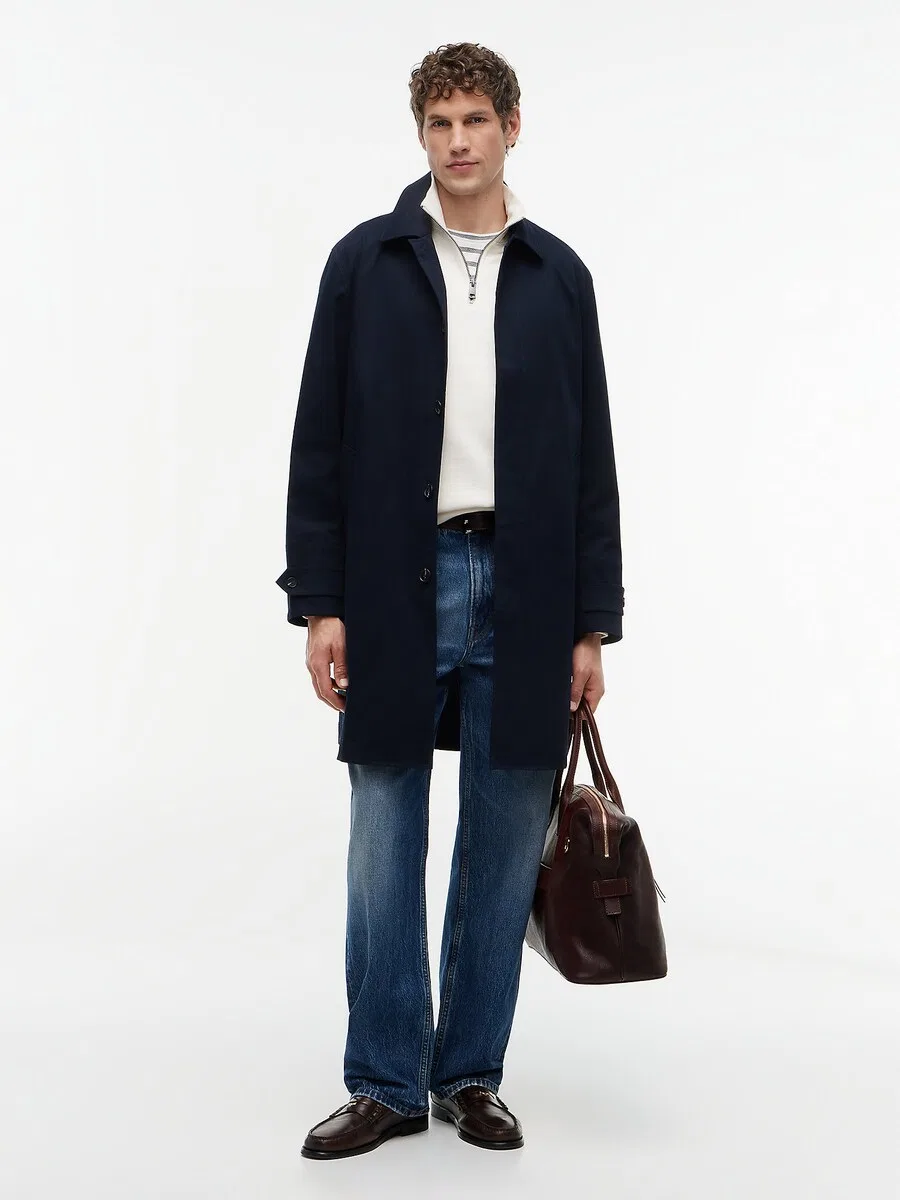 Пальто TOMMY HILFIGER Between-Seasons темно-синего цвета — фото 2