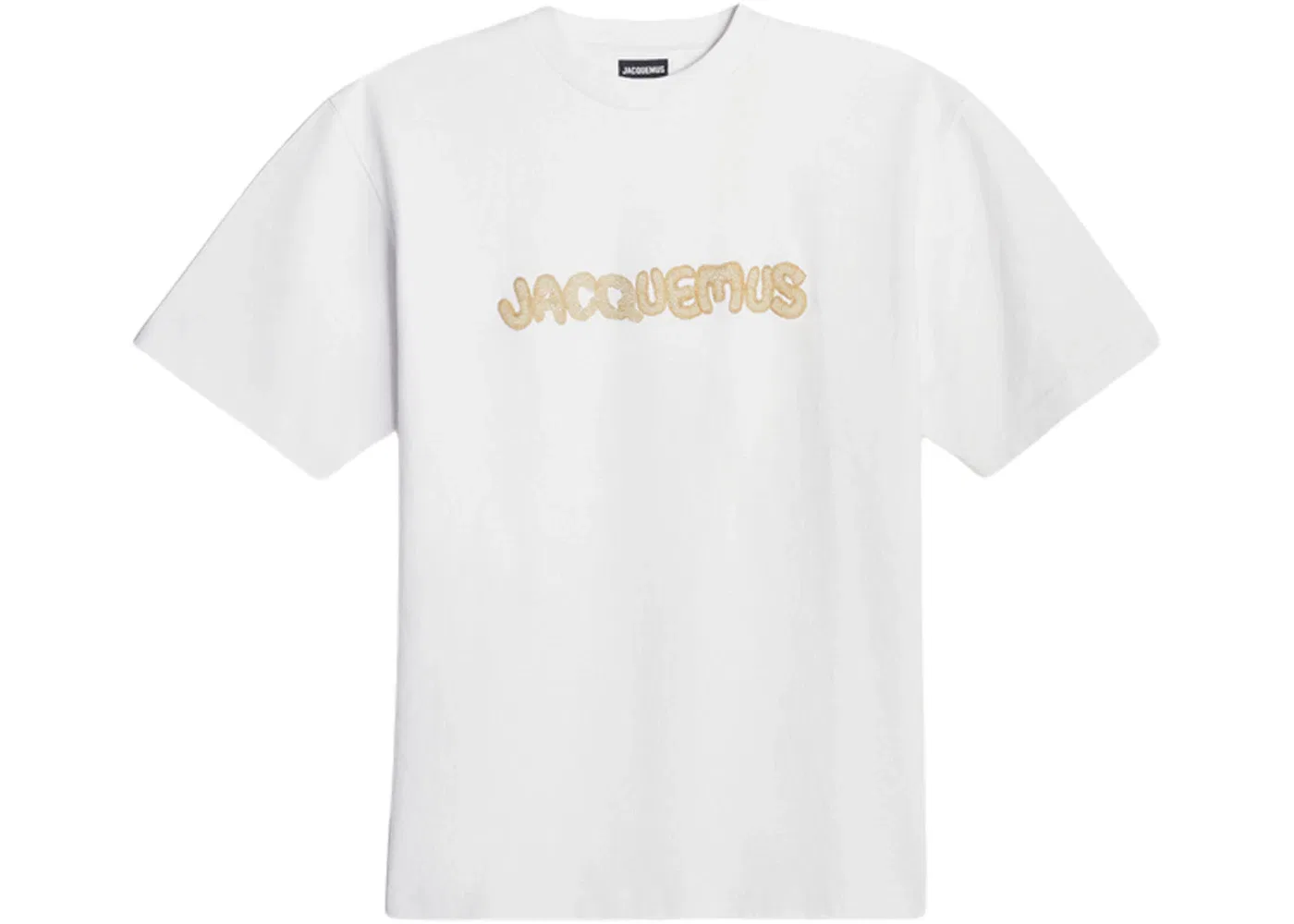 Мужская футболка с принтом Jacquemus T-shirt, Print Macrame Logo White