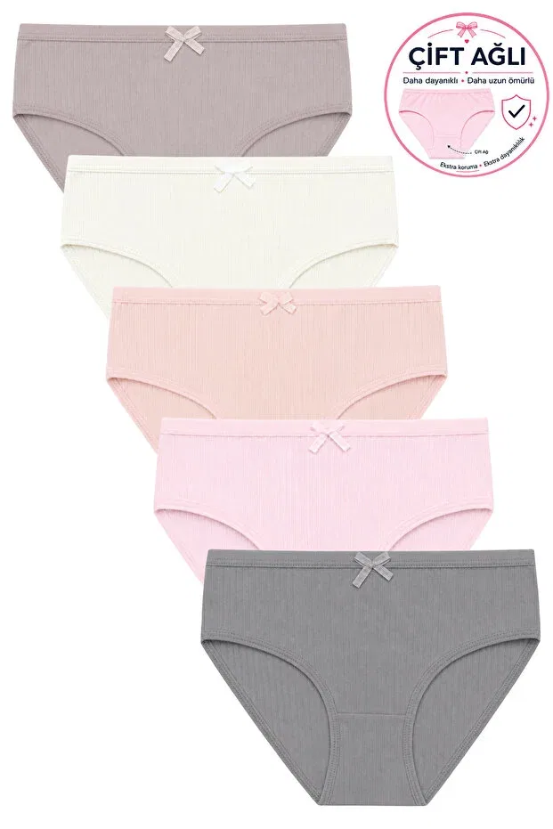 Детские трусы для девочек хлопковые 5 шт Biyokids, Multicolor