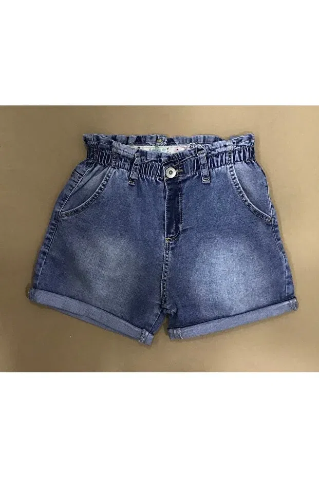 Детские джинсовые шорты для девочек Basics Çikoby, Blue — фото 4