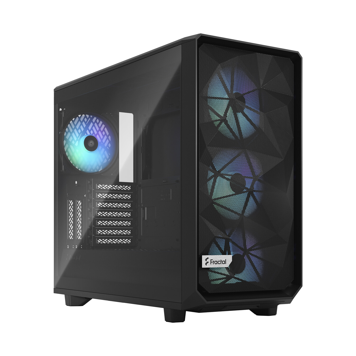 

Корпус Fractal Design Meshify 2 RGB, Mid Tower, чёрный, стекло прозрачное
