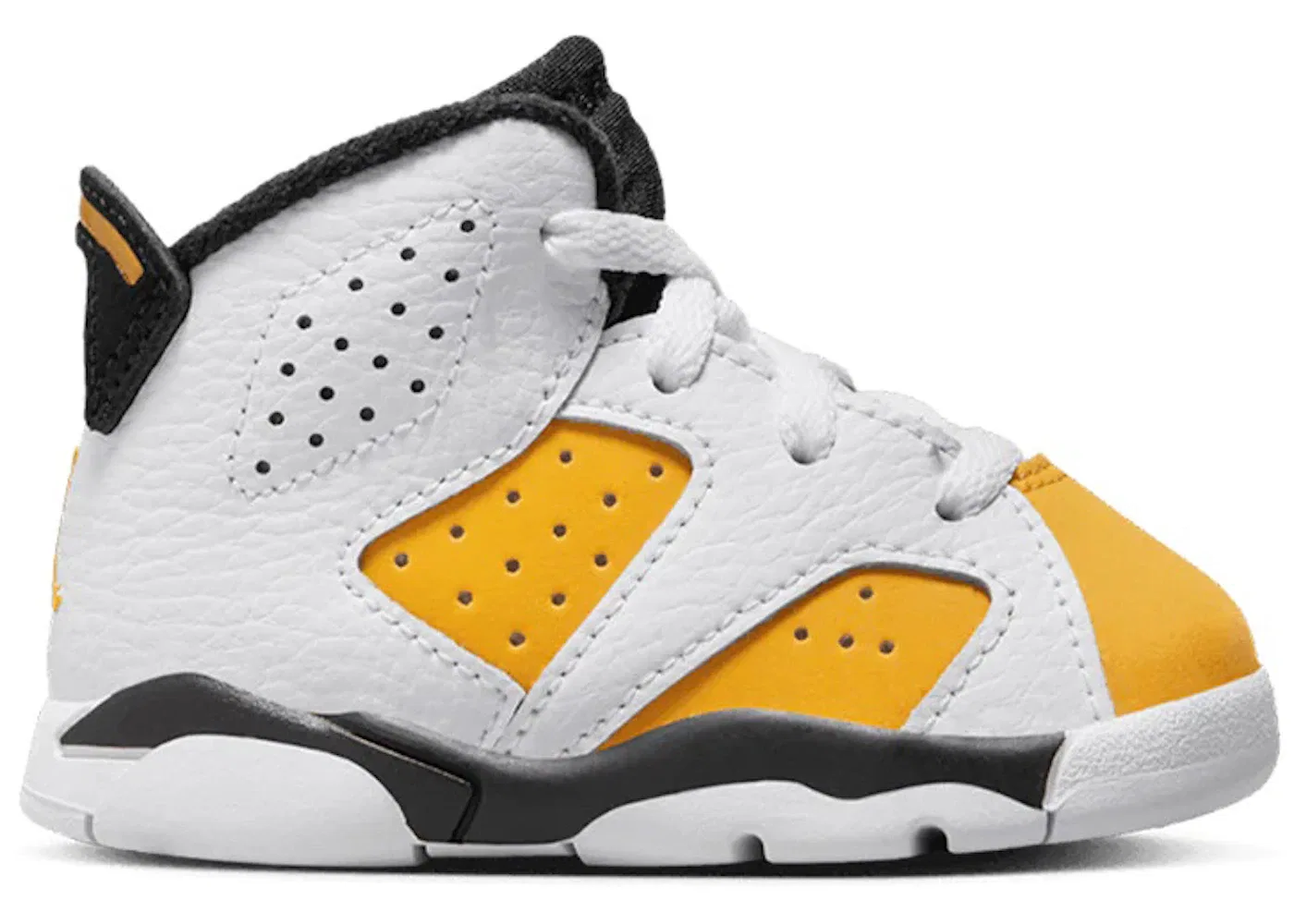 Детские кроссовки Lifestyle Jordan 6 Retro, White/Yellow Ochre-Black