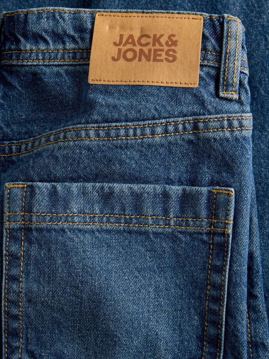 Джинсы Jack & Jones Junior свободного кроя 'JJIChris JJCrew' синего цвета — фото 3