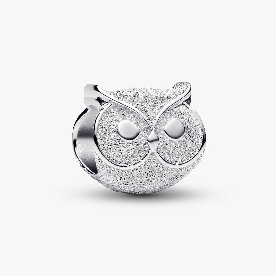 

Шарм Pandora Textured Owl Mini, серебро