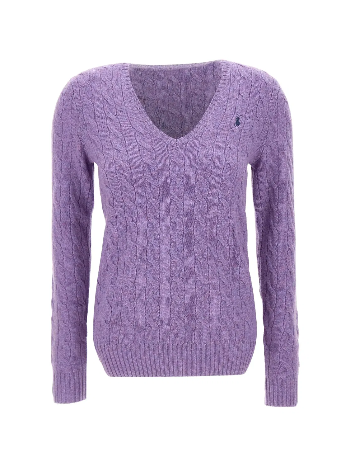 Polo Ralph Lauren Джемпер фиолетовый из шерсти и кашемира