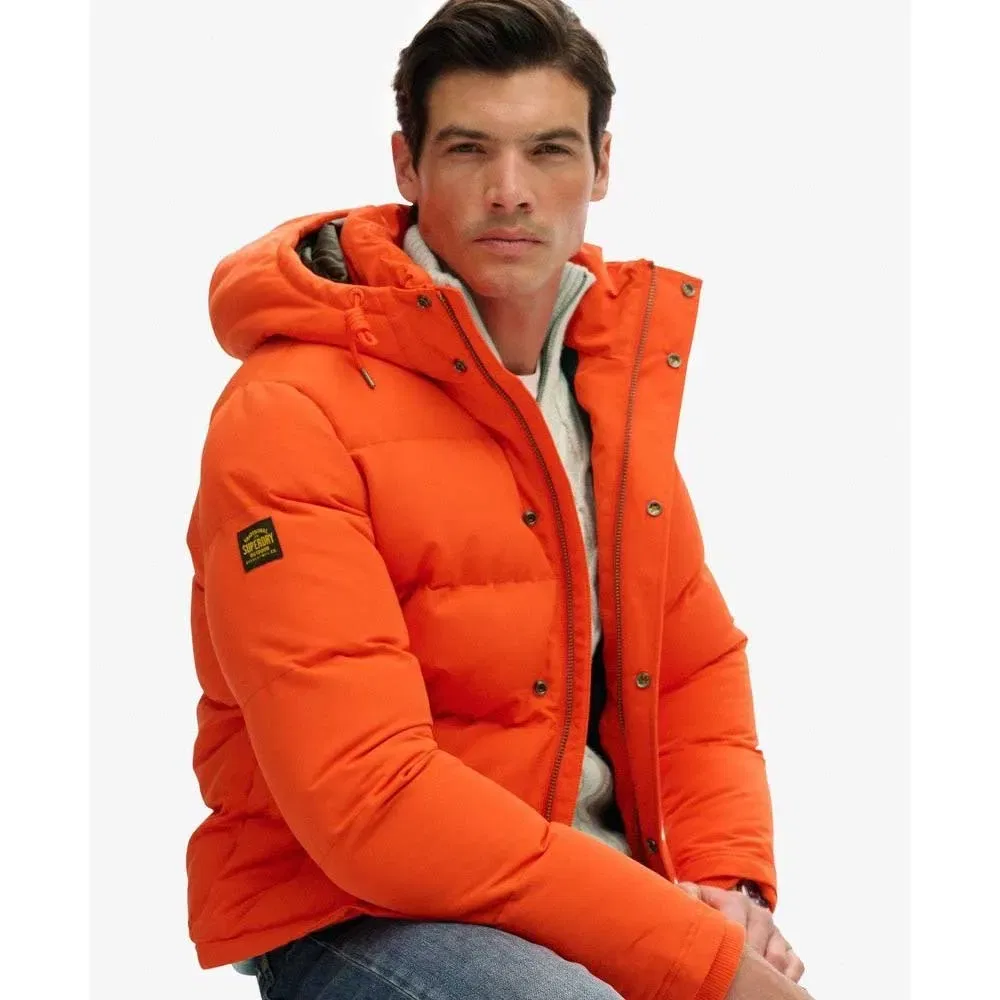 Мужская куртка-пуховик укороченная Everest Superdry, Orange — фото 4