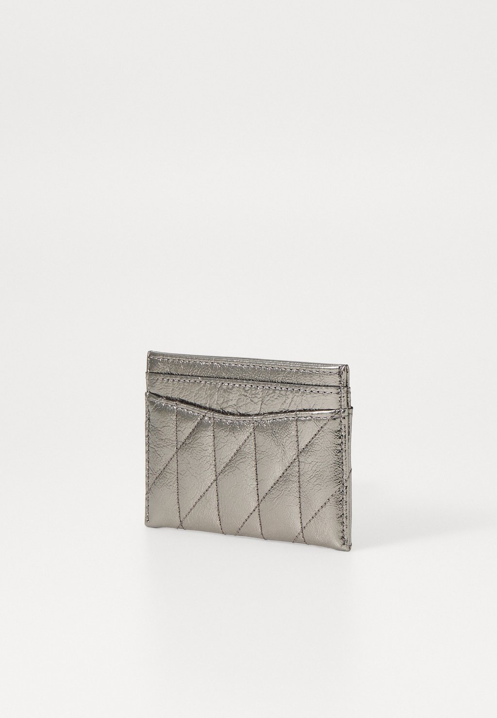 

Кошелек QUILTED METALLIC ESSENTIAL CARD CASE COACH, антрацит