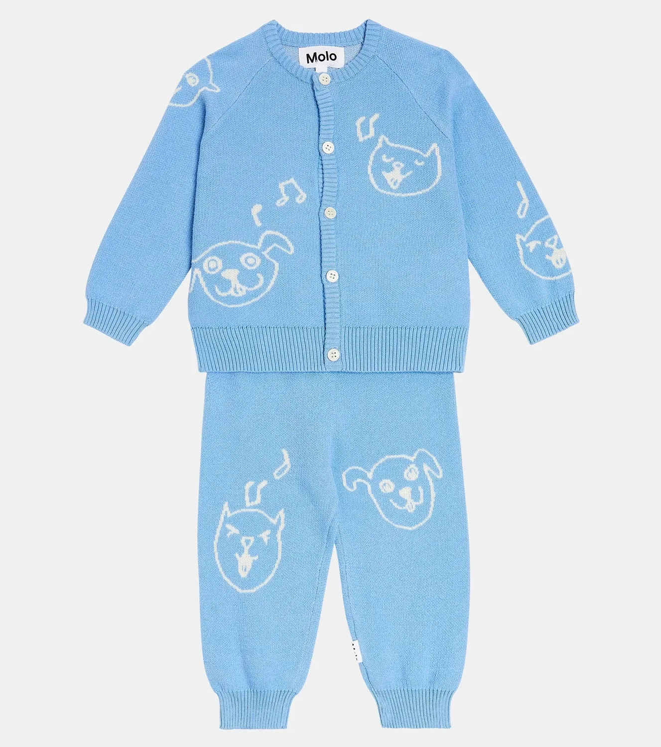 Комплект из кардигана и брюк Baby Brody Sol Molo, синий — фото 2