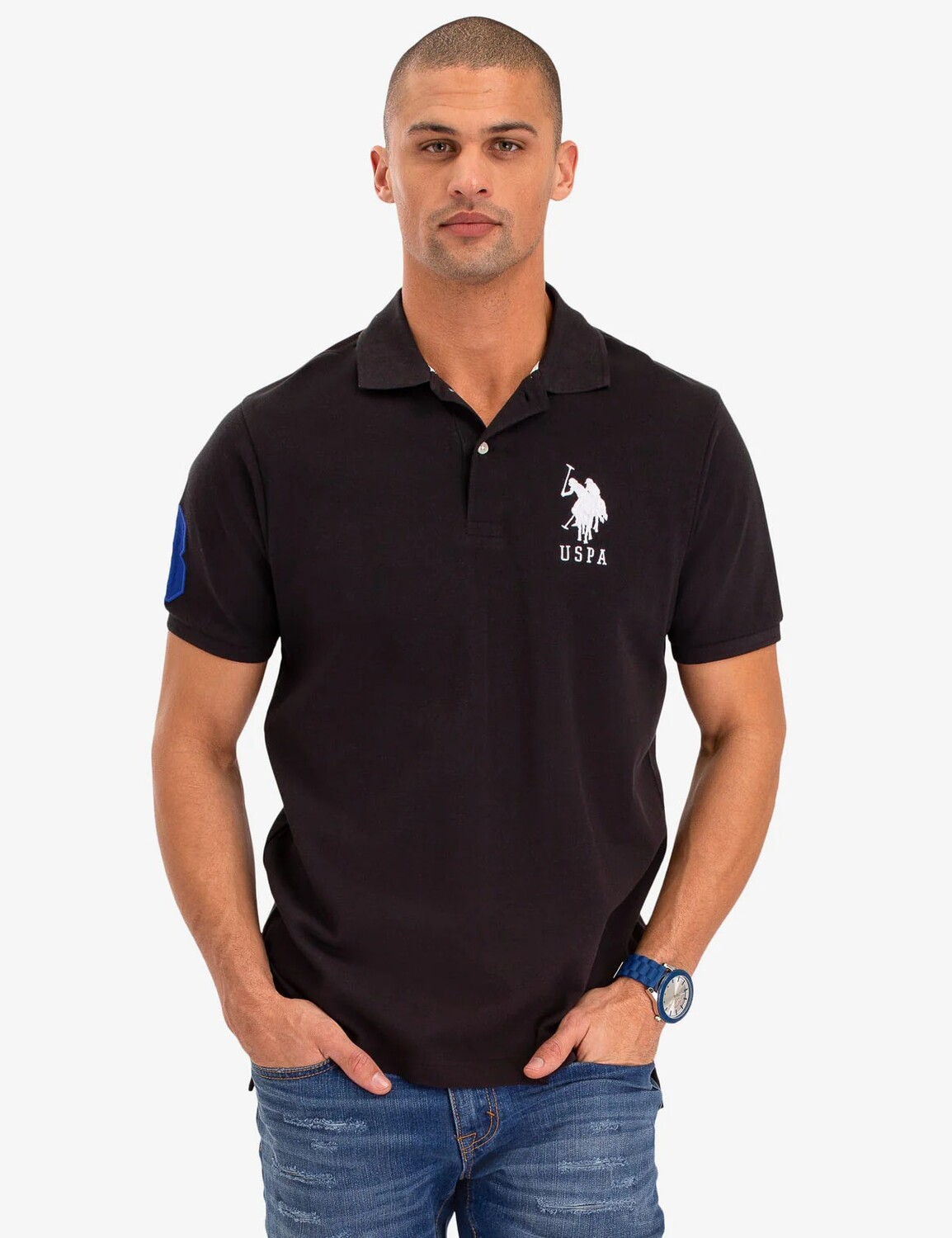 

Футболка поло U.S. Polo Assn. Big Logo Solid, черный