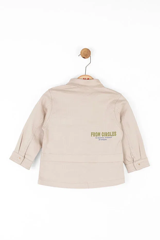 Детская рубашка для мальчиков с длинным рукавом Kids boy shirt 47616 Generic Brands, Nude Color — фото 2