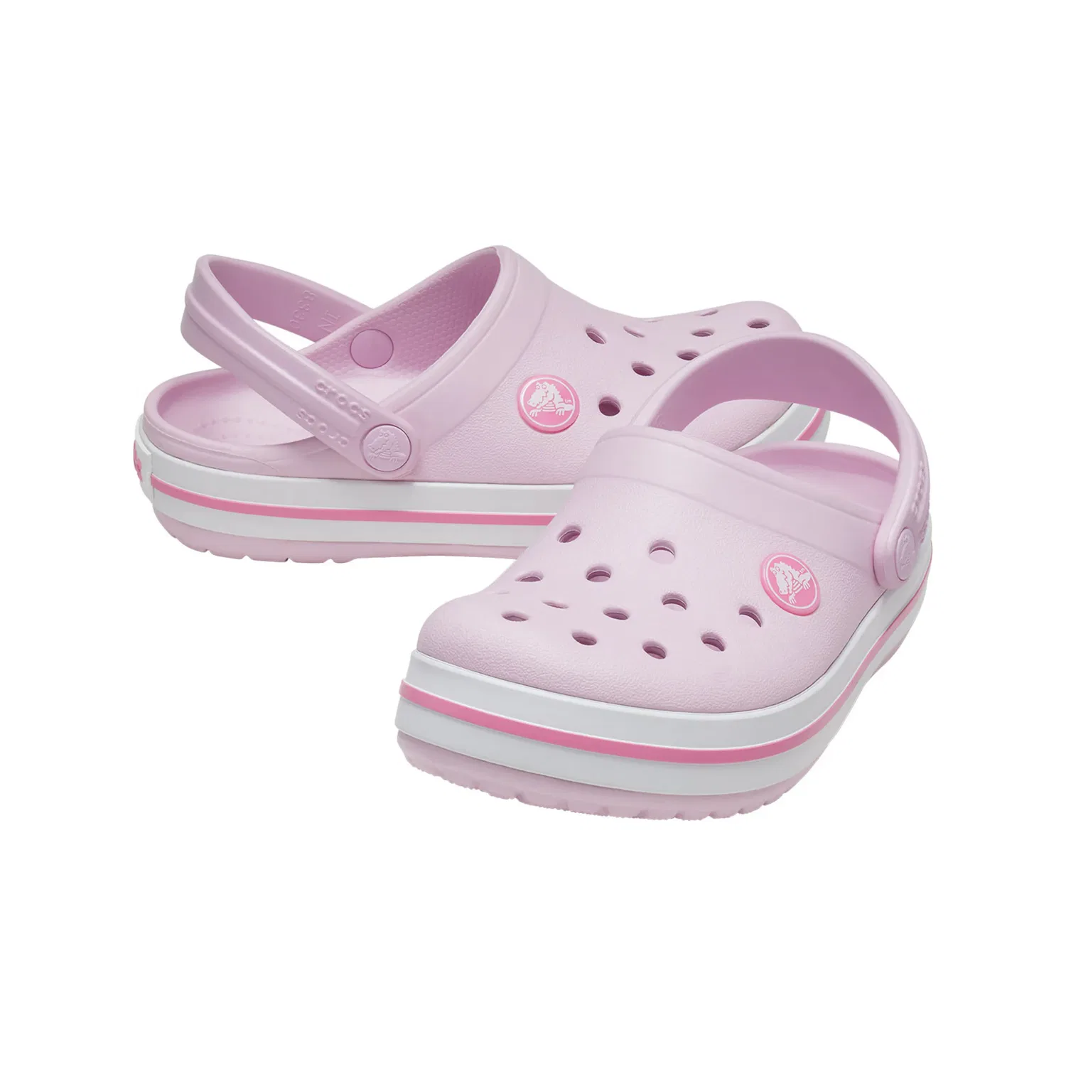 Детские спортивные сабо с полоской Crocs, Pink