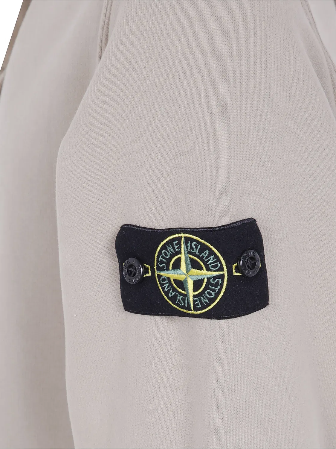 Хлопковое худи на молнии бежевого цвета Stone Island, нейтральные — фото 2
