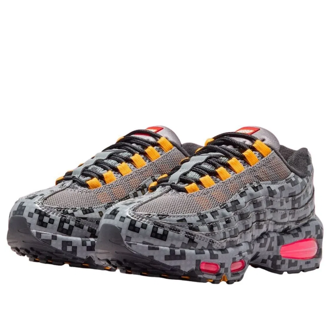 Детские кроссовки с шнуровкой Nike x LEGO Air Max 95, серый — фото 2