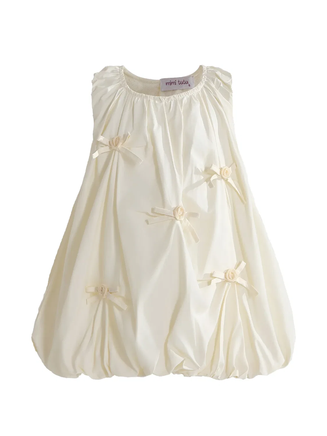 Платье с бантом Mimi Tutu, белый