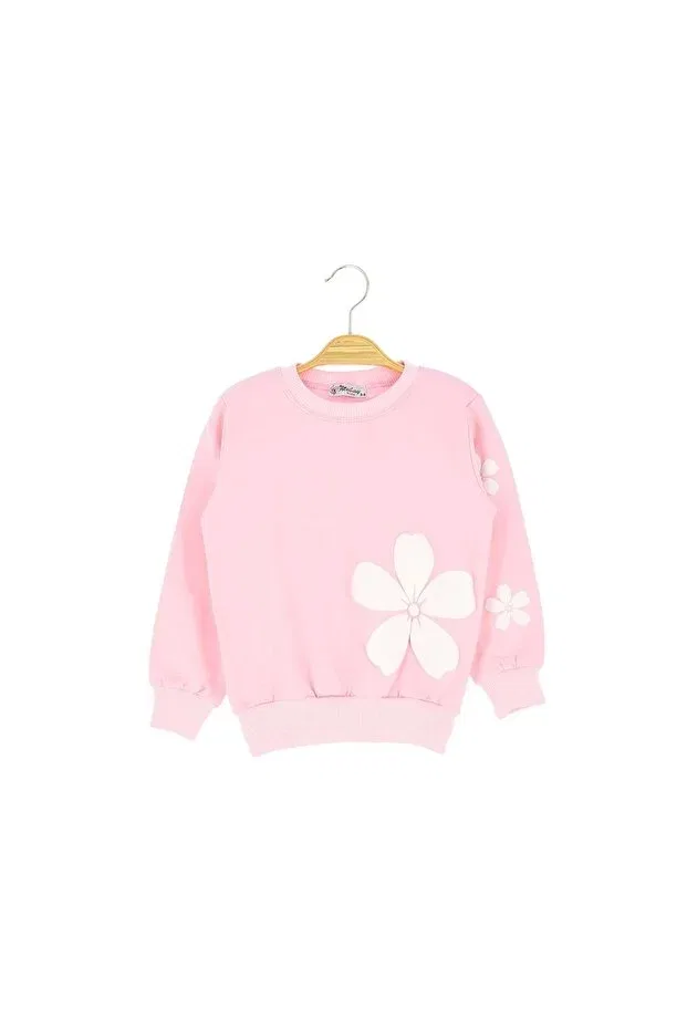 Детские свитшот для девочек с принтом Atabay, Light Pink