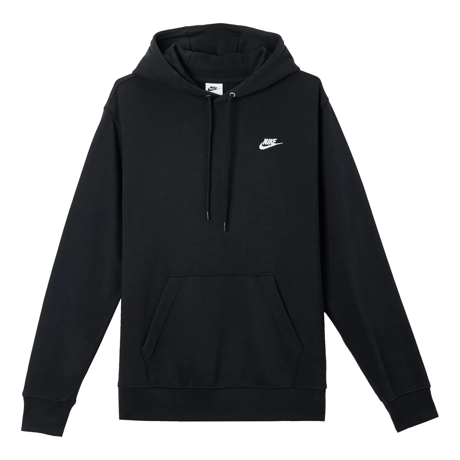 Мужское худи Club Embroided Logo Fleece Hoodie Asia Sizing 'Black' Nike, черный