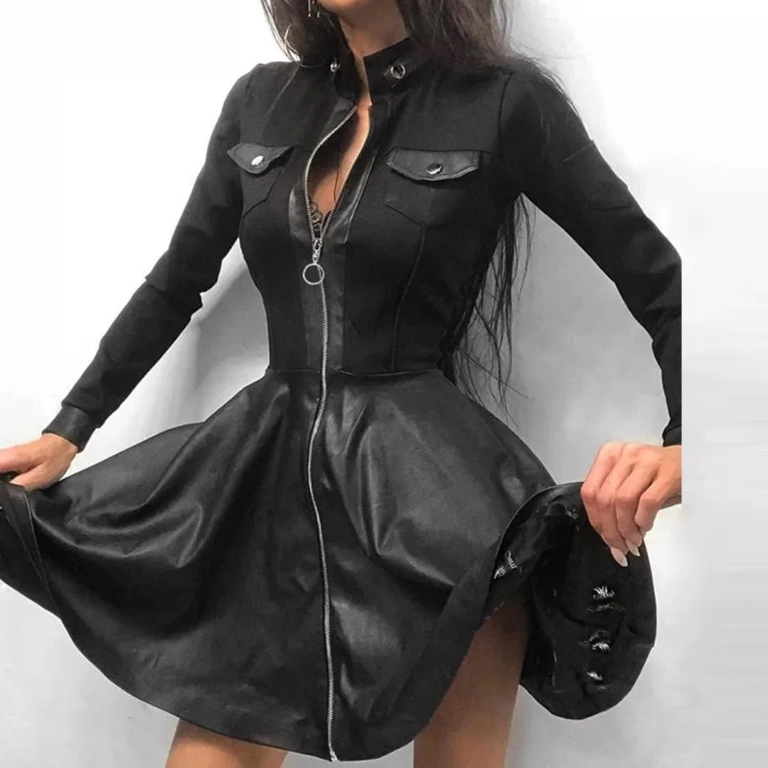 Женское платье-футляр с кружевными вставками Generic, Black — фото 3