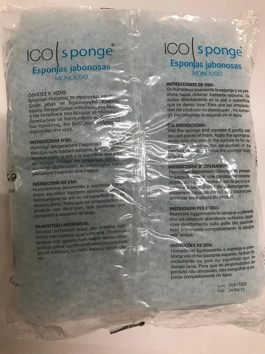 Губка для мытья ICO SPONGE, 24 шт, 12 x 20 см — фото 3