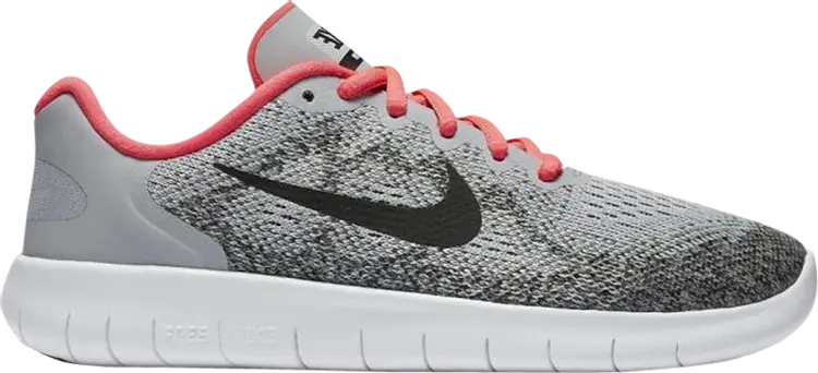 

Лимитированные кроссовки Nike Free RN 2017 GS 'Wolf Grey Pink', серый