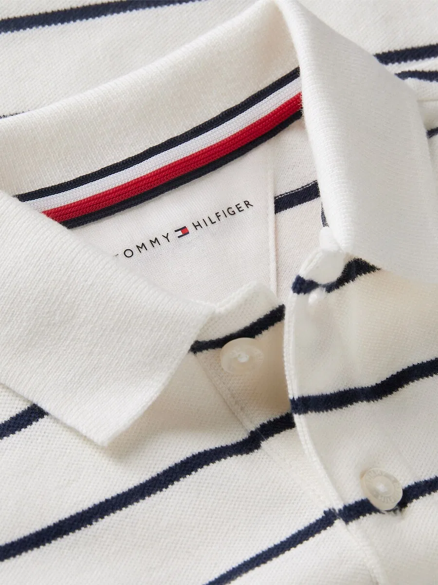 Топ TOMMY HILFIGER 'Essential' белого цвета — фото 3